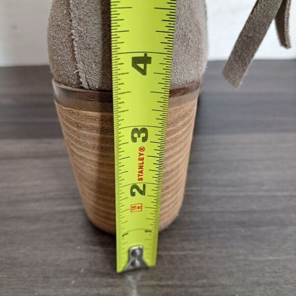 Dolce Vita Western Boots, Gray Ankle Suede Booties 3.5" Heel Women's Size 9.5M - Picture 7 of 8